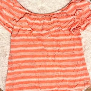 Peach 🍑 Off the Shoulder Spring Top